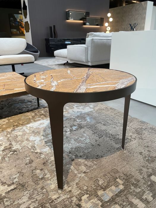 Coffee table  Herman Natuzzi Ø 56  - Prompt delivery
